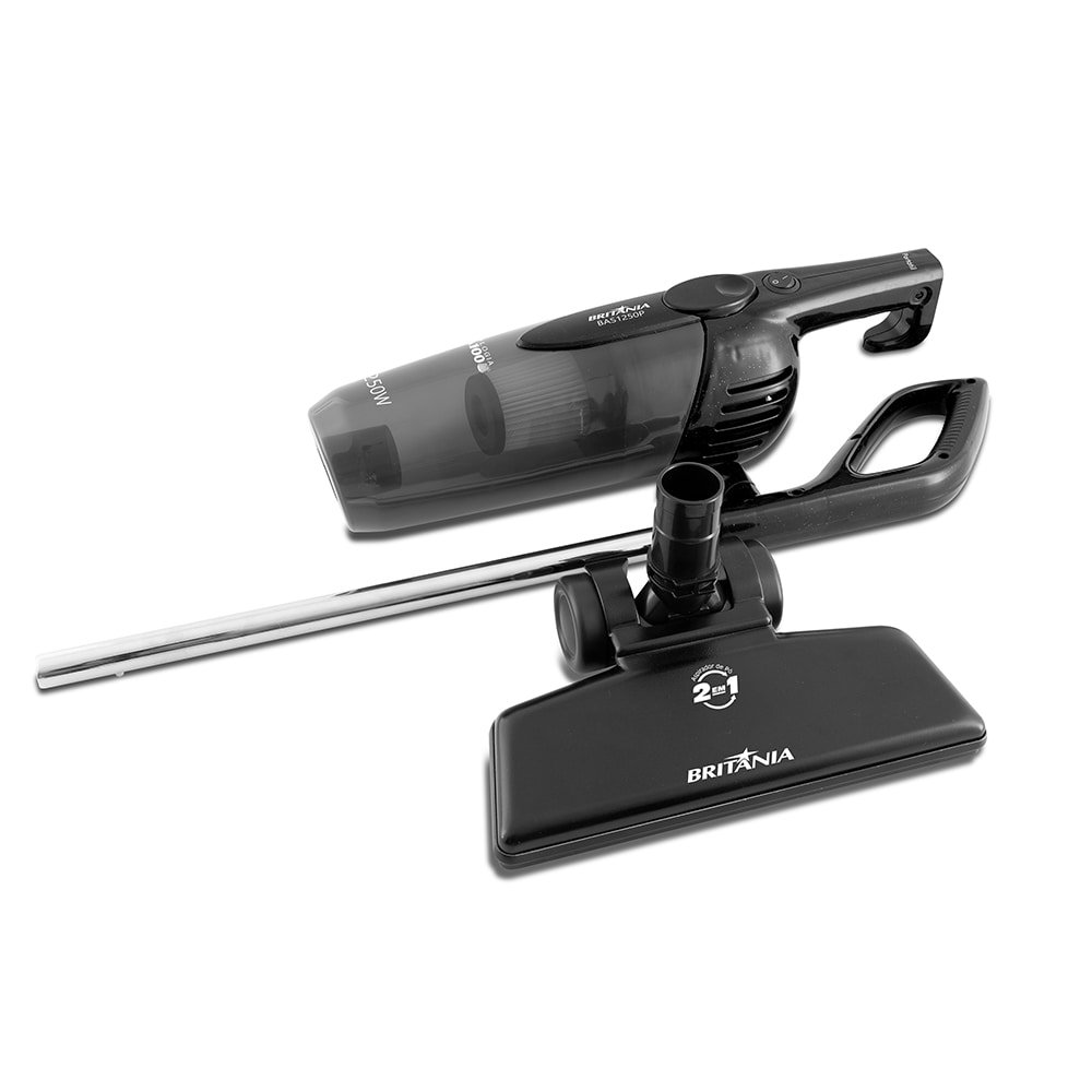 Aspirador de Pó Vertical Britânia Dust Off BAS1250P - 2 em 1 1250W Preto/Prata 110V