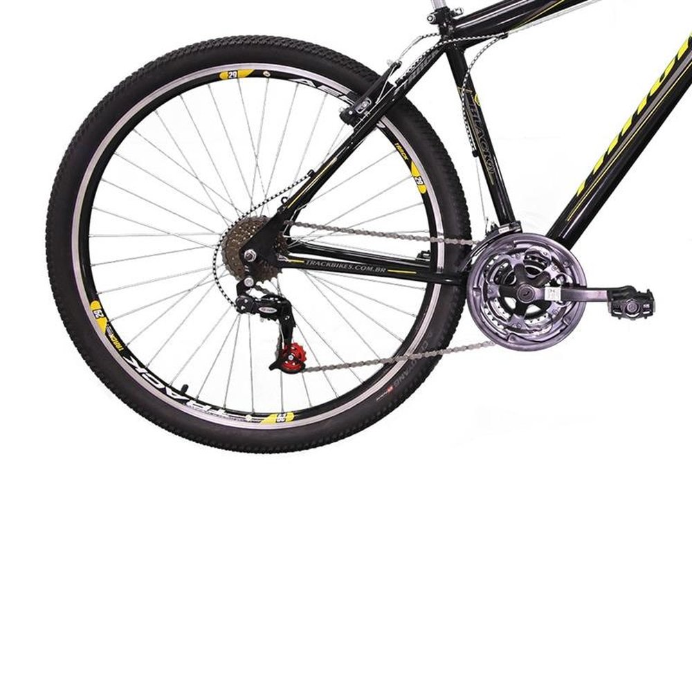 Bicicleta para Adulto Track Bikes TB, Aro 29, 21 Marchas, Quadro de Aço, Preto/Amarelo