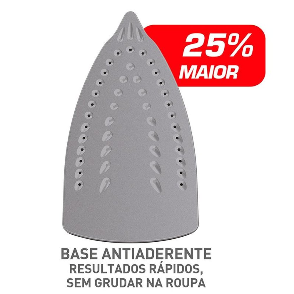 Ferro a Vapor Arno Steamgliss FSGP Base Antiaderente Verde 220V