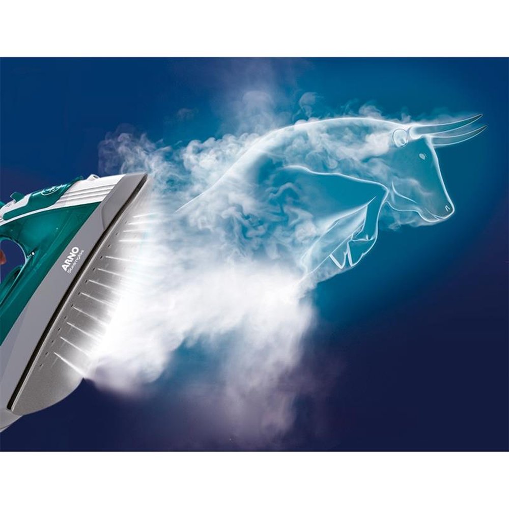 Ferro a Vapor Arno Steamgliss FSGP Base Antiaderente Verde 220V