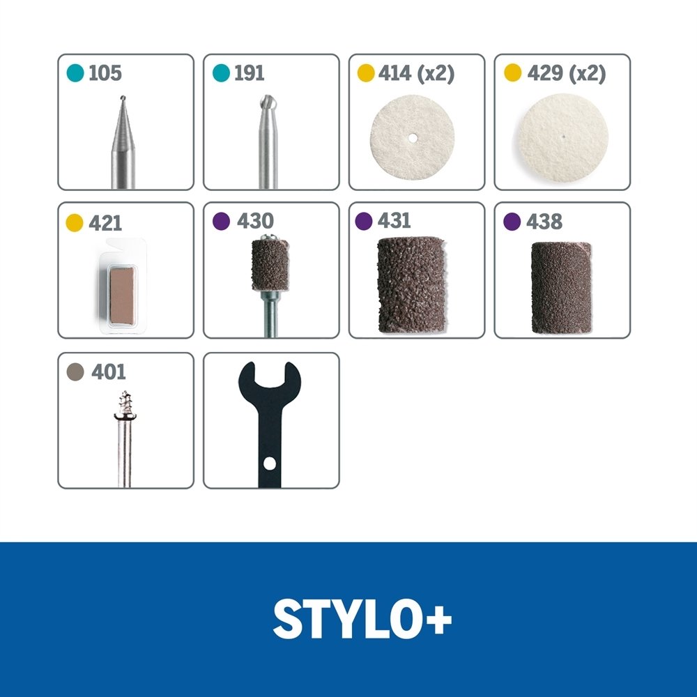 Micro Retífica Dremel Stylo+ com 11 Acessórios 60W Bivolt