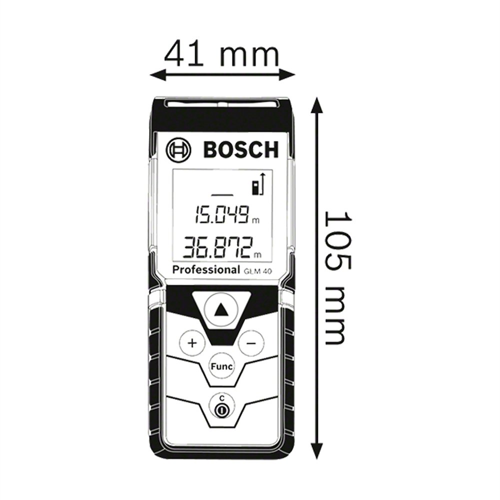 Trena a Laser Bosch GLM40 40m com Bateria