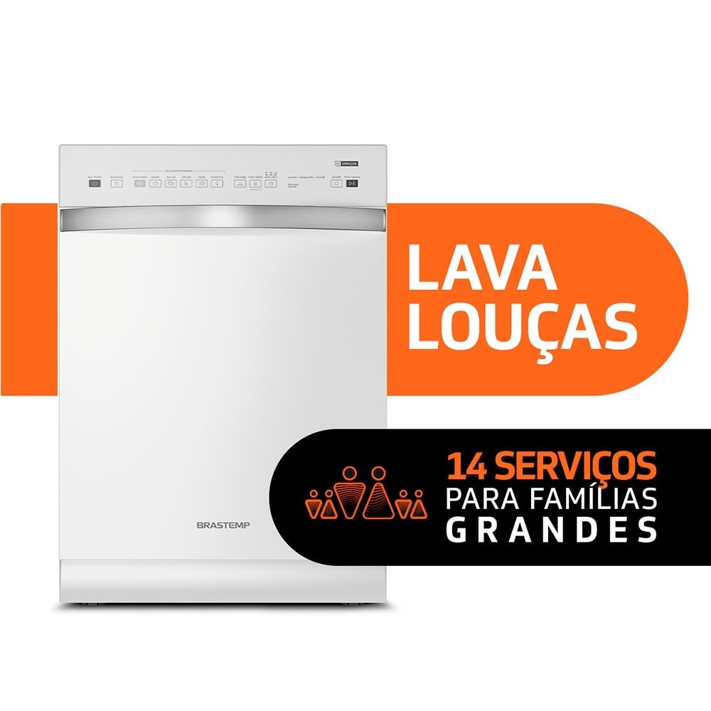 Lava-Louças Brastemp 14 Serviços BLF14A Branco, 220V