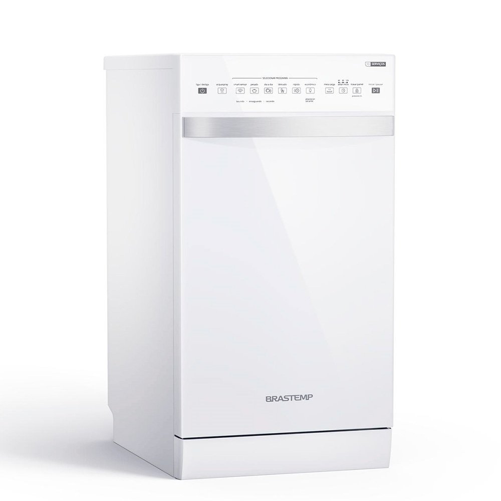 Lava-Louças 10 Serviços Brastemp BLF10B, Ciclo Pesado, Branco, 110V