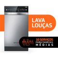 Lava-Louças 10 Serviços, Brastemp BLF10B, Ciclo Pesado e Delicado, Inox, 110V
