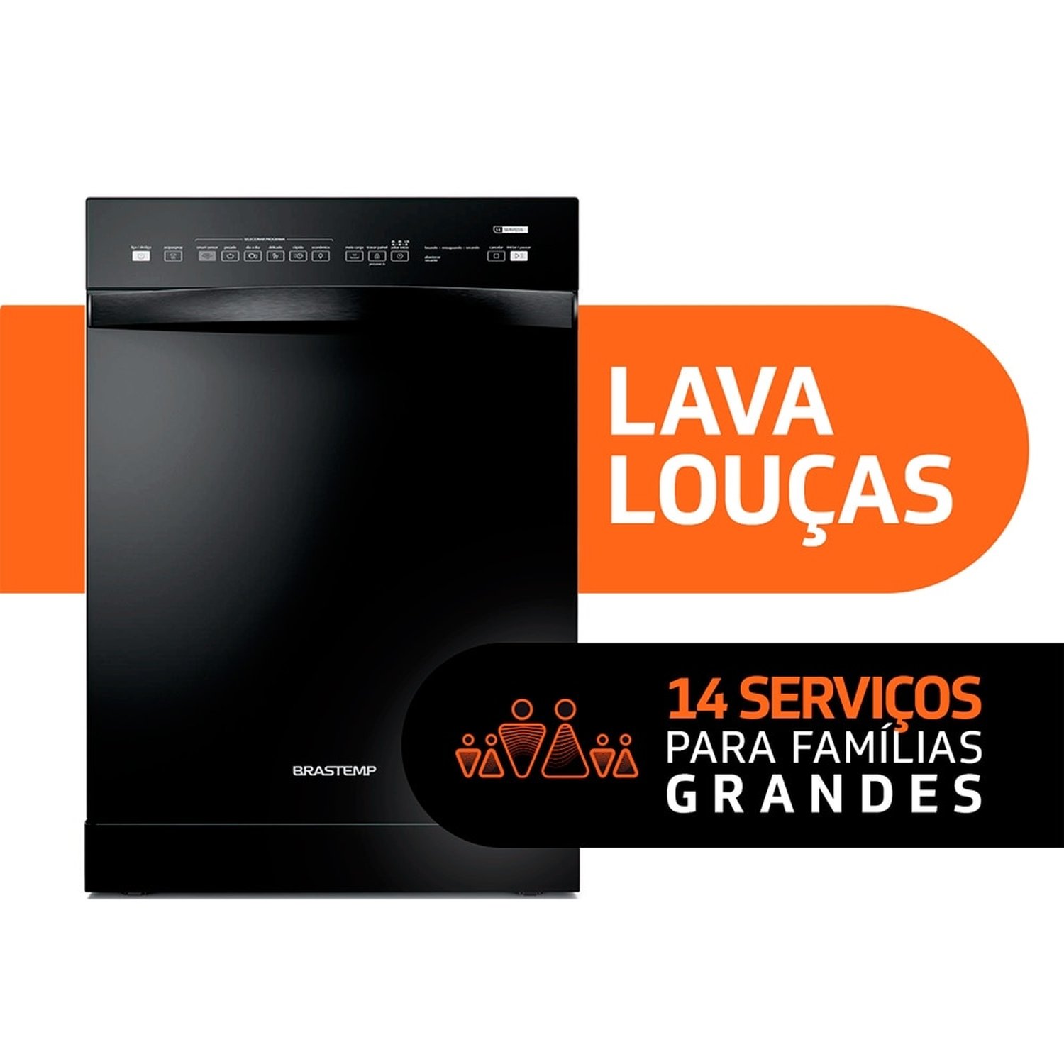 Lava-Louças 14 Serviços Brastemp BLF14B Preto 220V