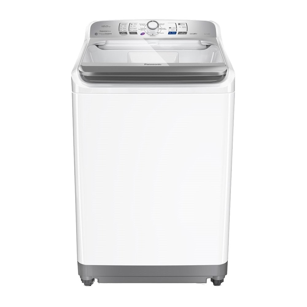 Máquina de Lavar Roupas 12Kg Panasonic NA-F120B1WA - Cesto Inox, Branca, 110V