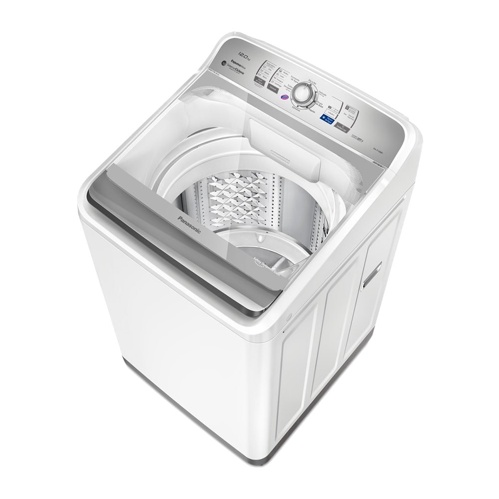 Máquina de Lavar Roupas 12Kg Panasonic NA-F120B1WA - Cesto Inox, Branca, 110V