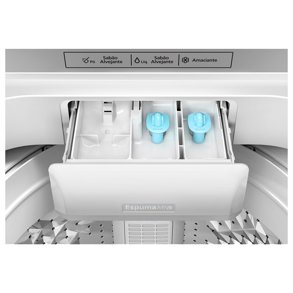 Máquina de Lavar Roupas 12Kg Panasonic NA-F120B1WA - Cesto Inox, Branca, 110V