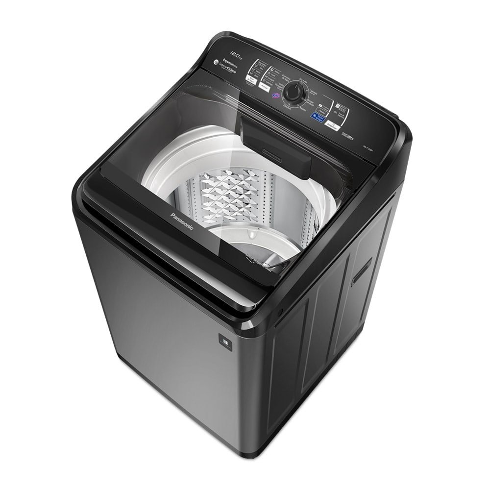 Máquina de Lavar Roupas 12Kg, Panasonic, NA-F120B1T - Cesto Inox, Titânio, 110V