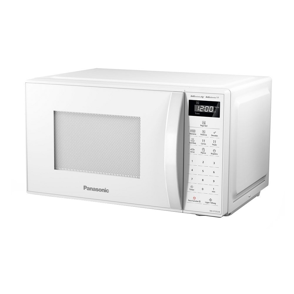 Micro-ondas Panasonic 21 Litros NN-ST25LWRUN, Branco, 220V