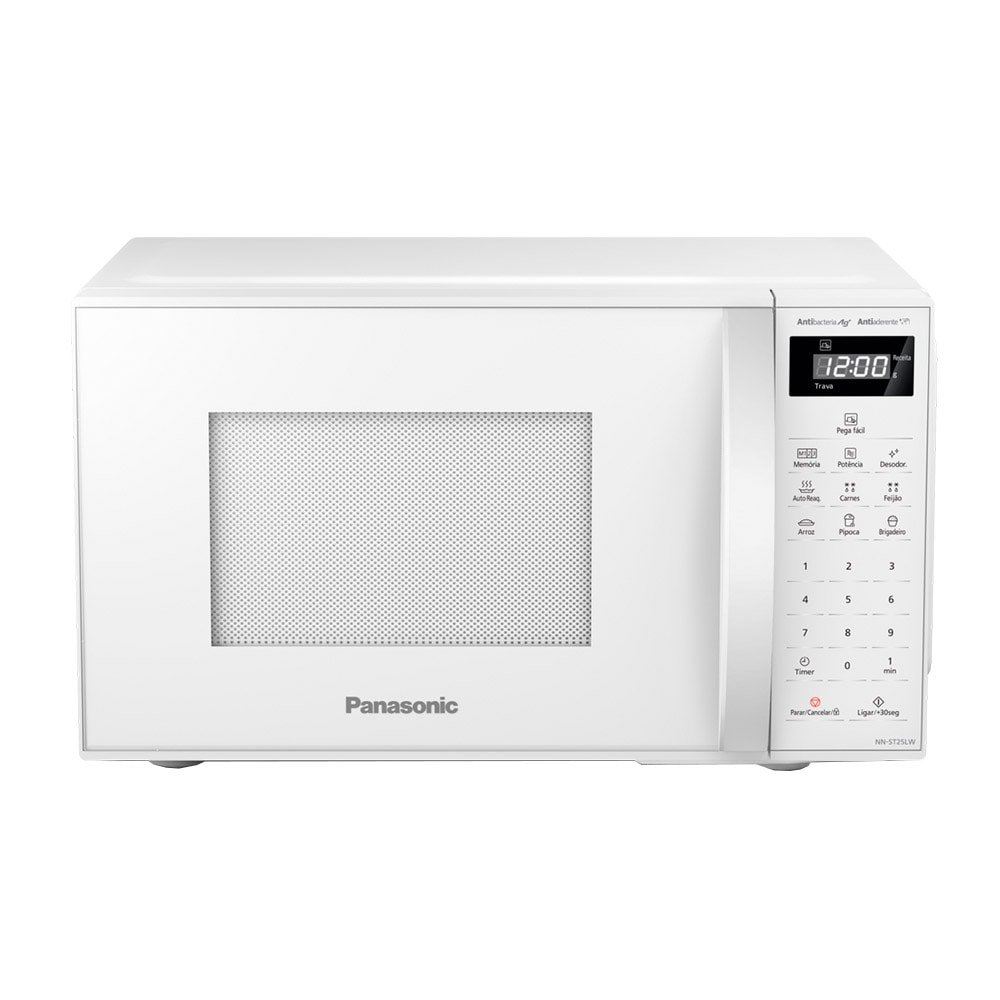 Micro-ondas Panasonic 21 Litros NN-ST25LWRUN, Branco, 220V