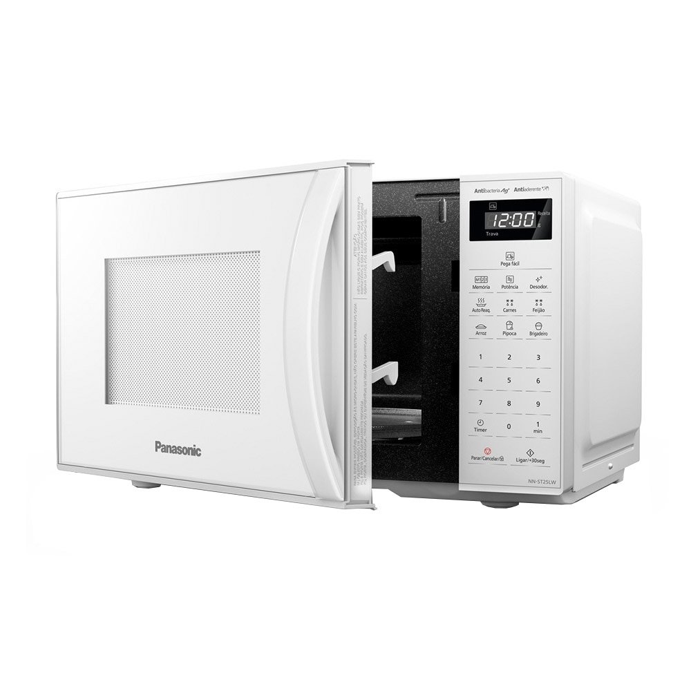 Micro-ondas Panasonic 21 Litros NN-ST25LWRUN, Branco, 220V
