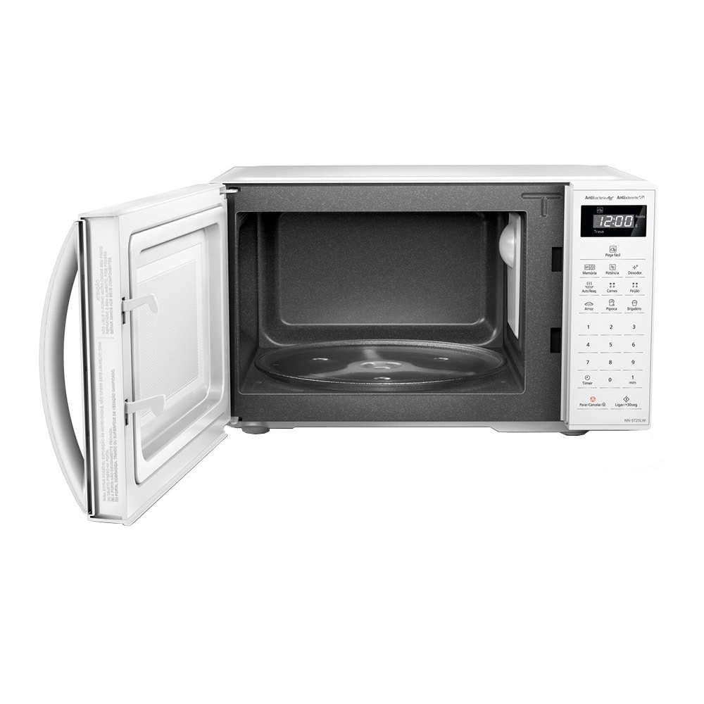 Micro-ondas Panasonic 21 Litros NN-ST25LWRUN, Branco, 220V