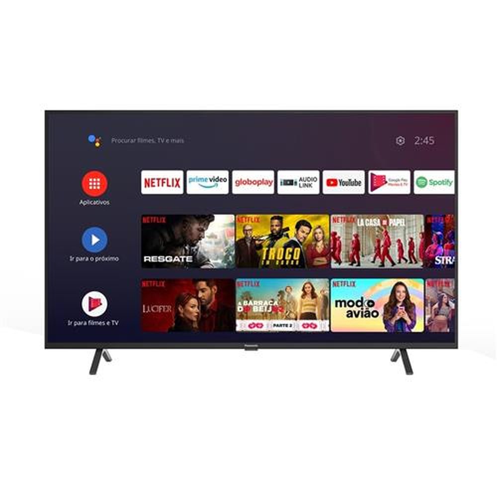 Smart TV LED 50" Panasonic TC-50HX550B 4K Ultra HD com Wi-Fi, 2 USB, 3 HDMI, 60HZ