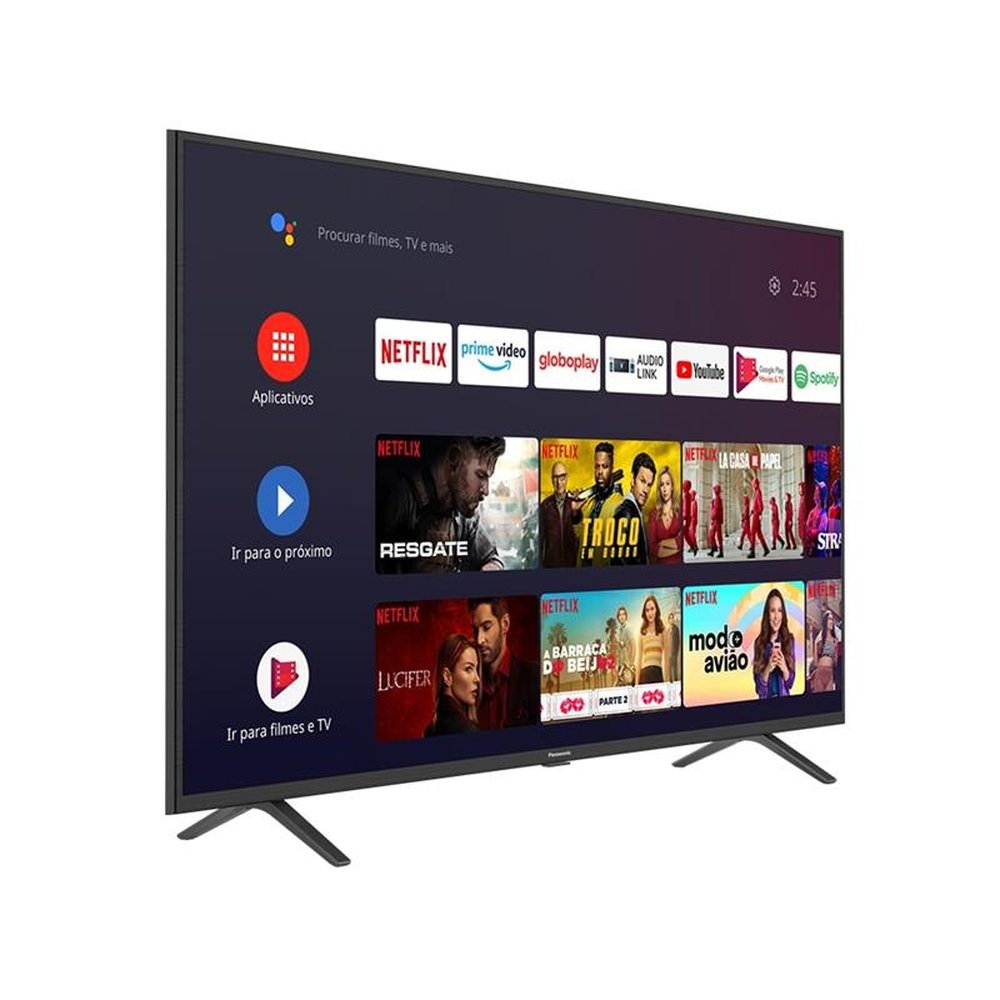 Smart TV LED 50" Panasonic TC-50HX550B 4K Ultra HD com Wi-Fi, 2 USB, 3 HDMI, 60HZ