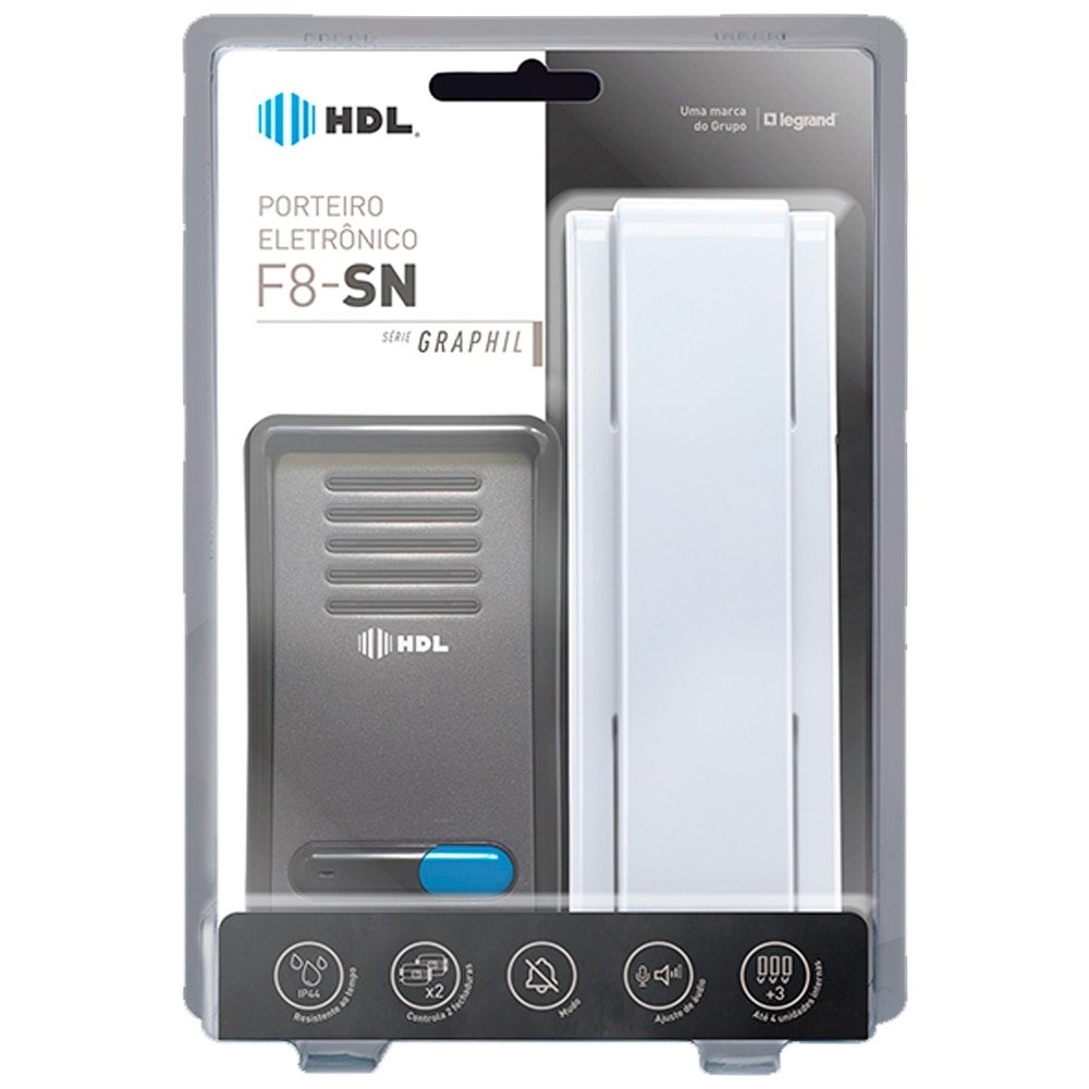 Porteiro Eletrônico HDL F8-SN Graphil Bivolt