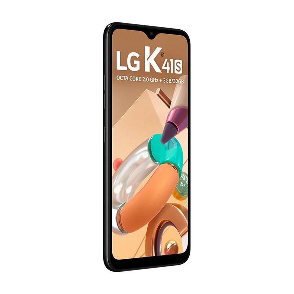 Smartphone LG K41S ,Preto, Tela 6.55", 4G+Wi-Fi, Android 9.0, Câm Traseira 13M+5M+2M+2MP,Frontal 8MP, 32GB