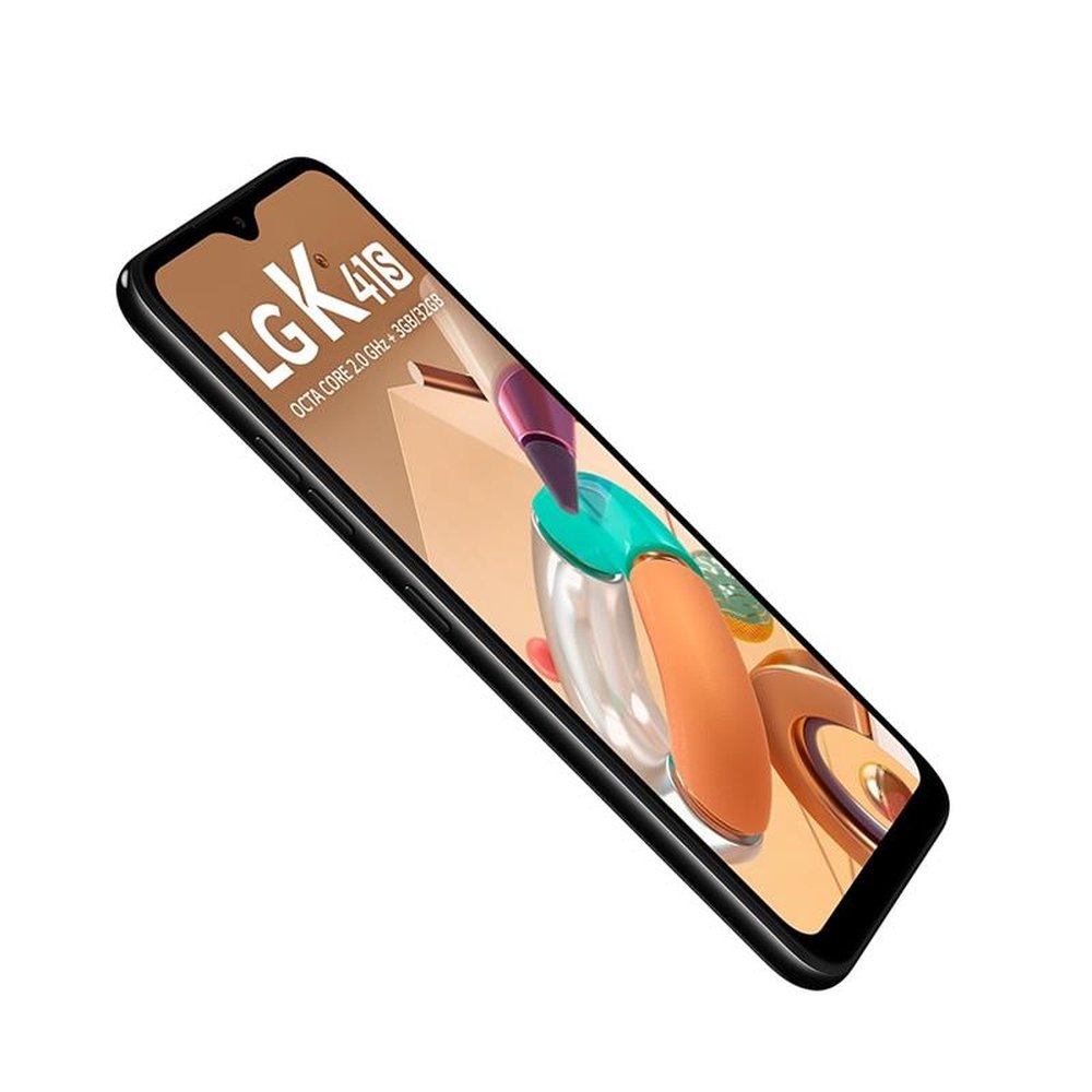 Smartphone LG K41S ,Preto, Tela 6.55", 4G+Wi-Fi, Android 9.0, Câm Traseira 13M+5M+2M+2MP,Frontal 8MP, 32GB
