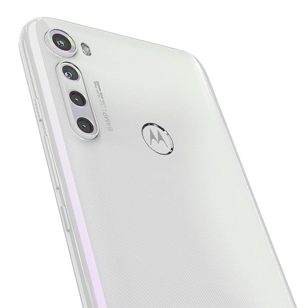 Smartphone Motorola One Fusion Plus Branco, Tela de 6.5", 4G+Wi-Fi, Android, Câm.Tras. de 64+8+5+2MP, Frontal de 16MP, 128GB