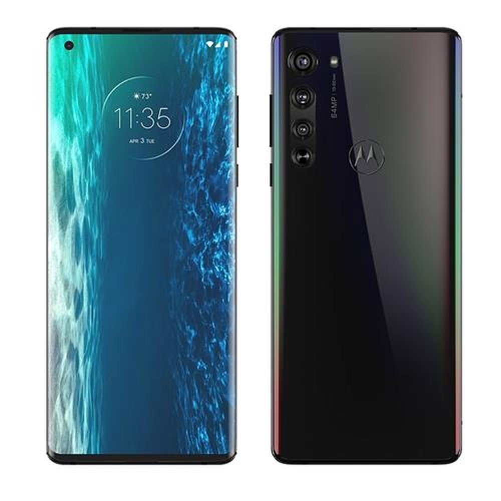 Smartphone Motorola Edge Solar Black, Tela 6.67", 4G+Wi-Fi+NFC, Android, Câm Traseira 64+16+8MP+TOF e Frontal 25MP, 128GB