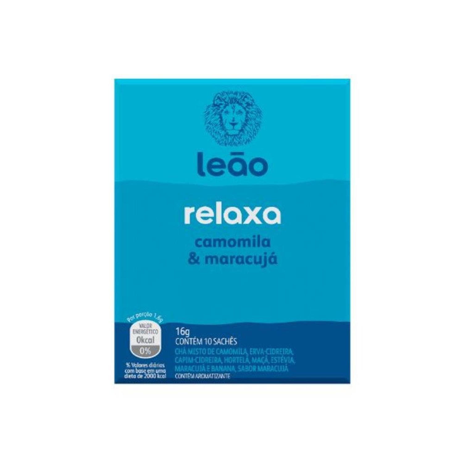 Cha Leao Funcionais Relaxa Cam/Maracuja Sc 16G
