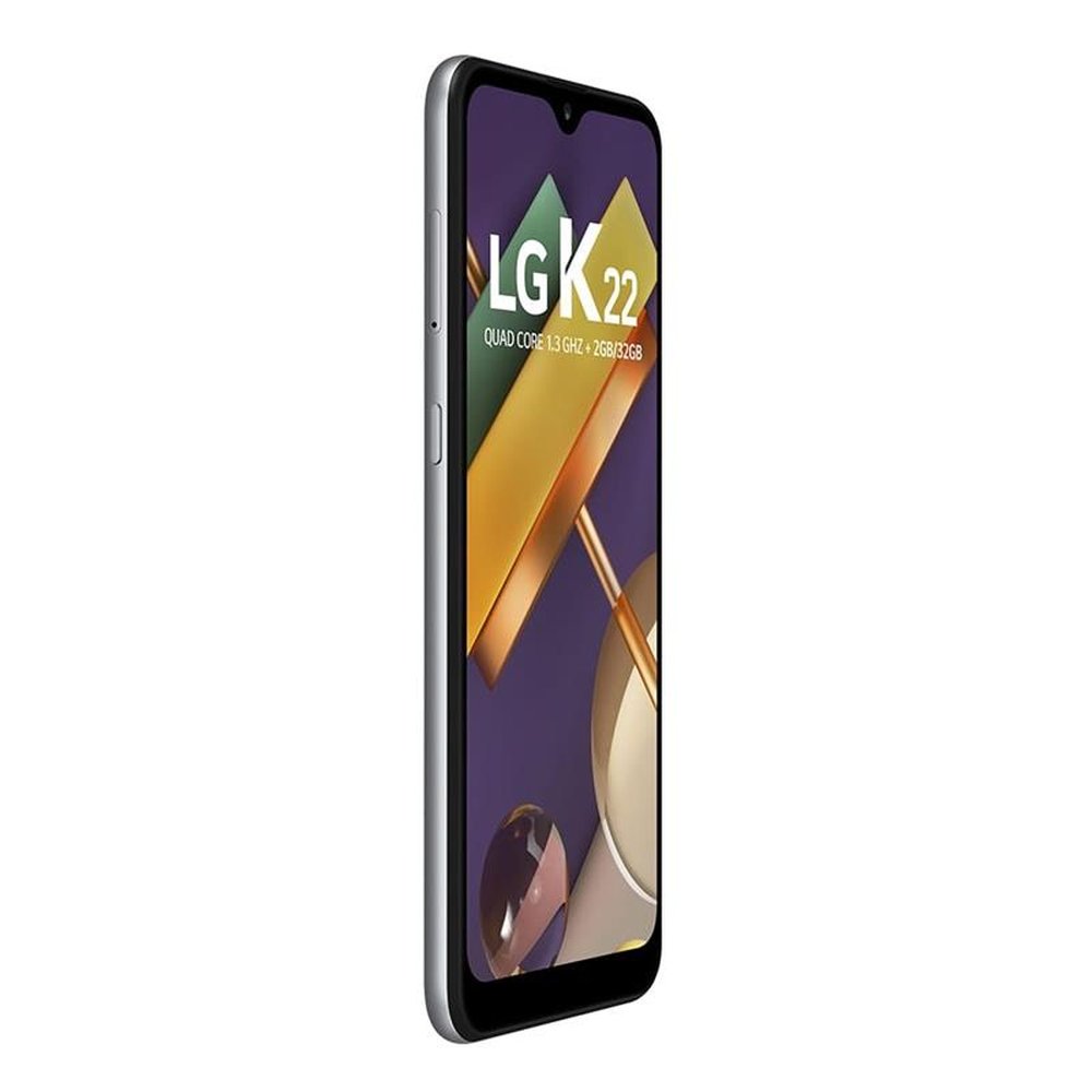 Smartphone LG K22, Titanium, Tela 6.2", 4G+Wi-Fi, Android 10, Câm Traseira 13+2MP e Frontal 5MP, 32GB