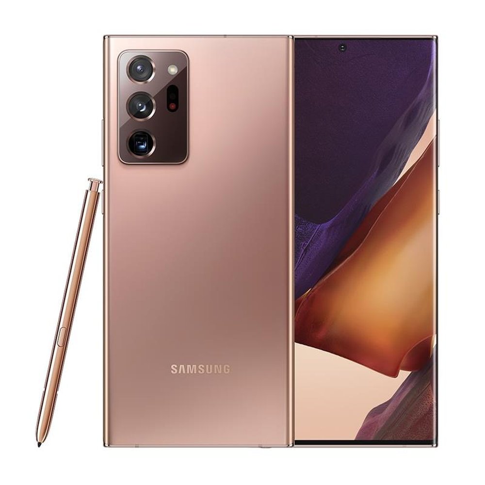Smartphone Samsung Galaxy Note 20 Ultra, Bronze, Tela 6.9", 5G+WiFi+NFC, Android 10,Câm.Tras.108+12+12MP e Frontal 10MP, 256GB