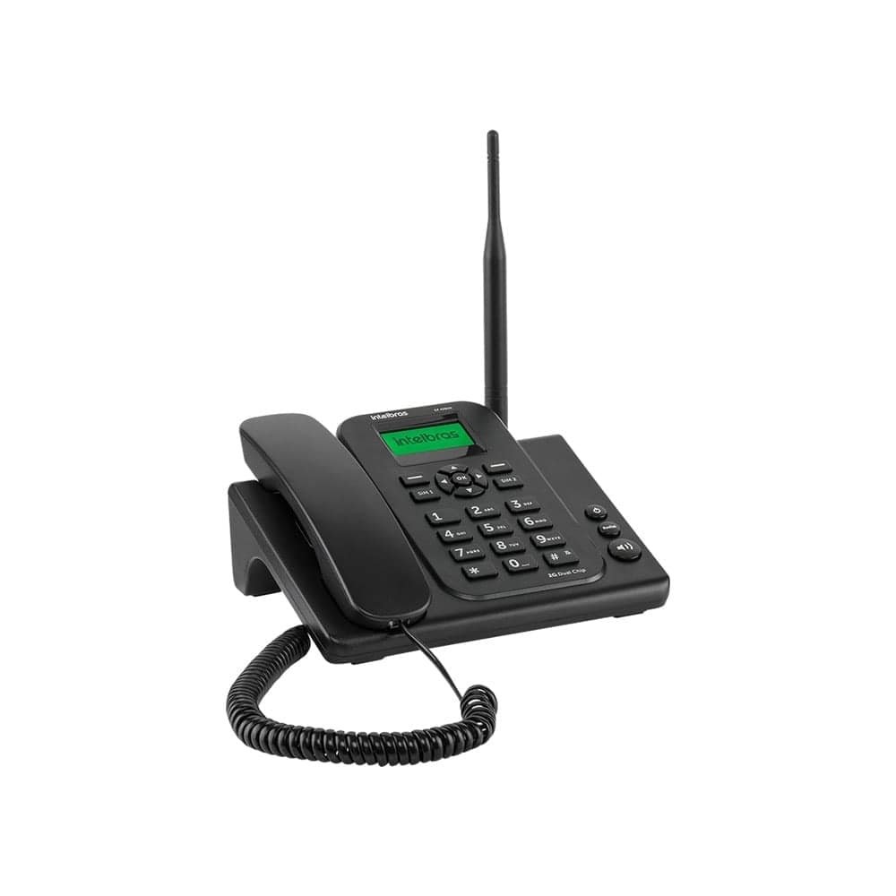 Telefone Celular Fixo Intelbras CF4202N, 2G, Com entrada Headset, Preto