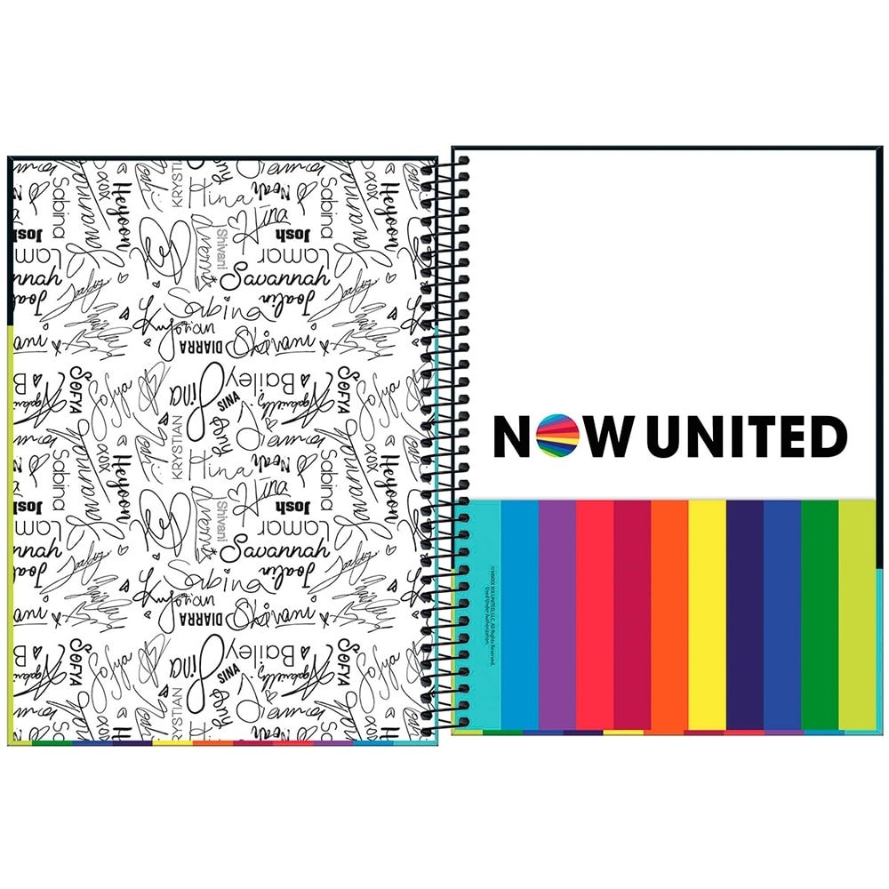 Caderno Espiral Tilibra Universitário Capa Dura 10 Matérias Now United 160 Folhas - Embalagem com 4 Unidades (Sortidos)