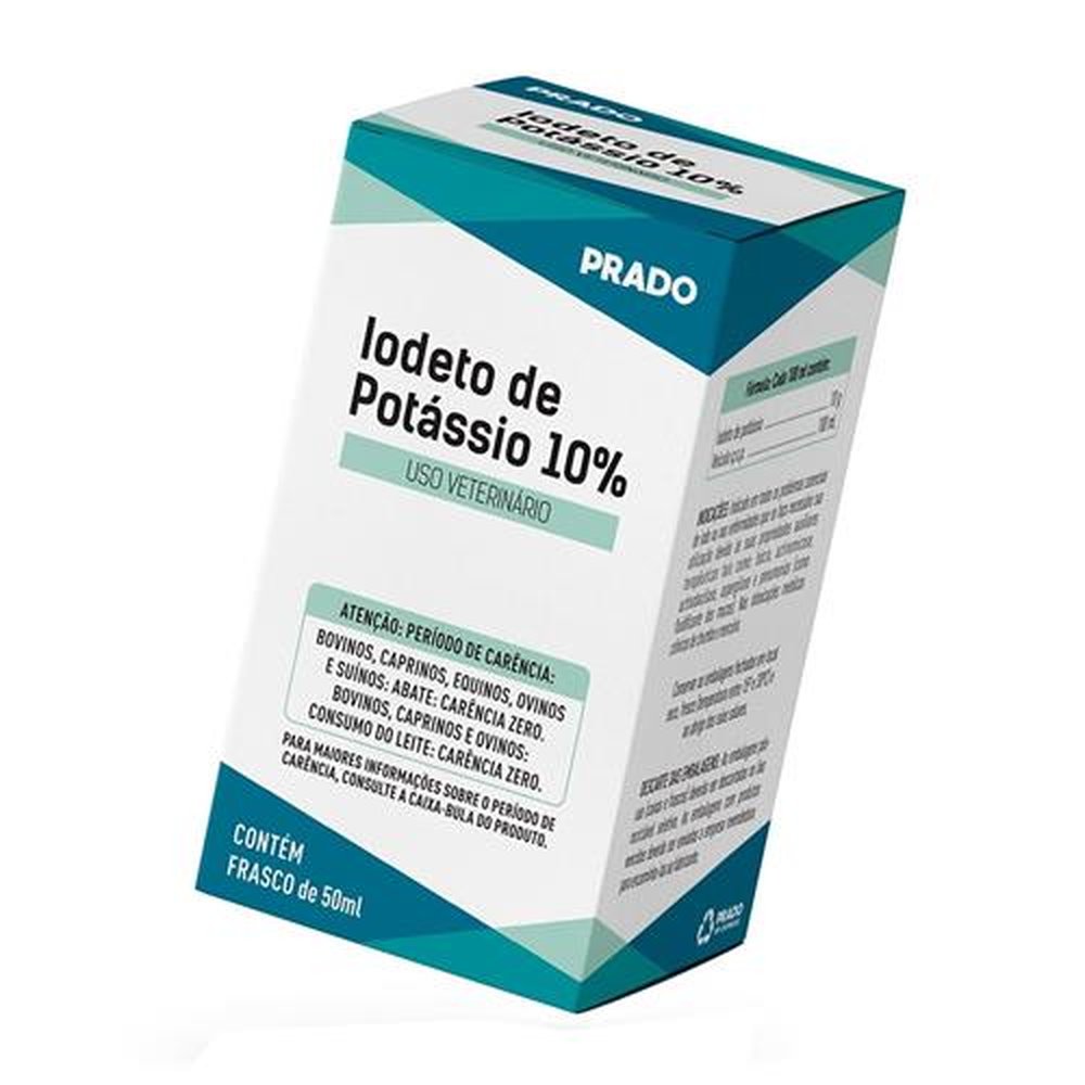 Iodeto de Potássio 10% Prado 50ml