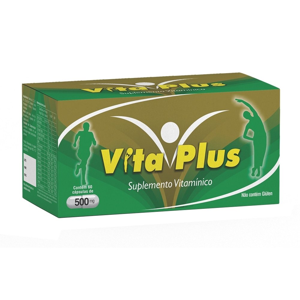 Suplemento Vitamínico Vita Plus 500mg c/ 60 Cápsulas Medinal