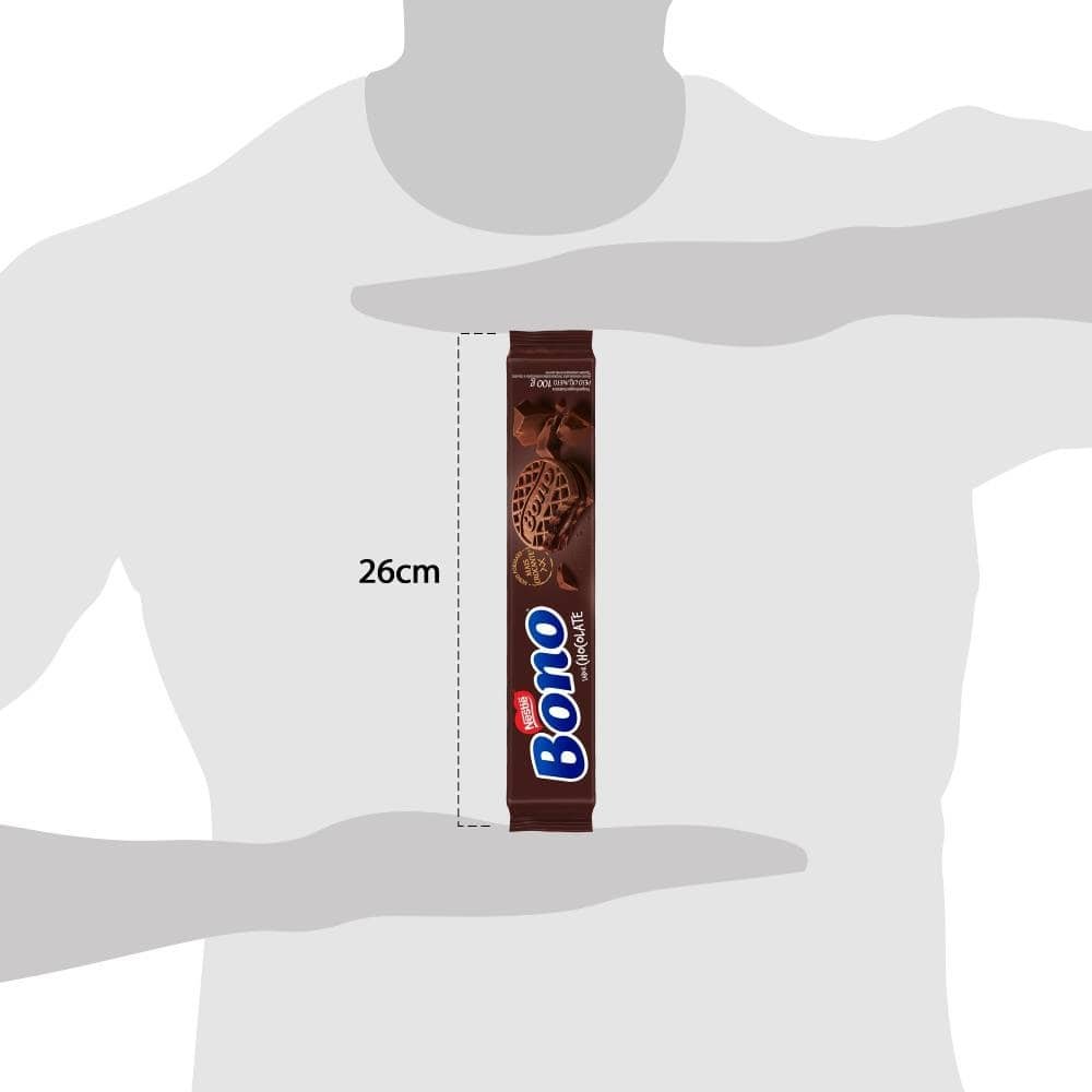Biscoito Bono Recheado Chocolate 100g 66Un