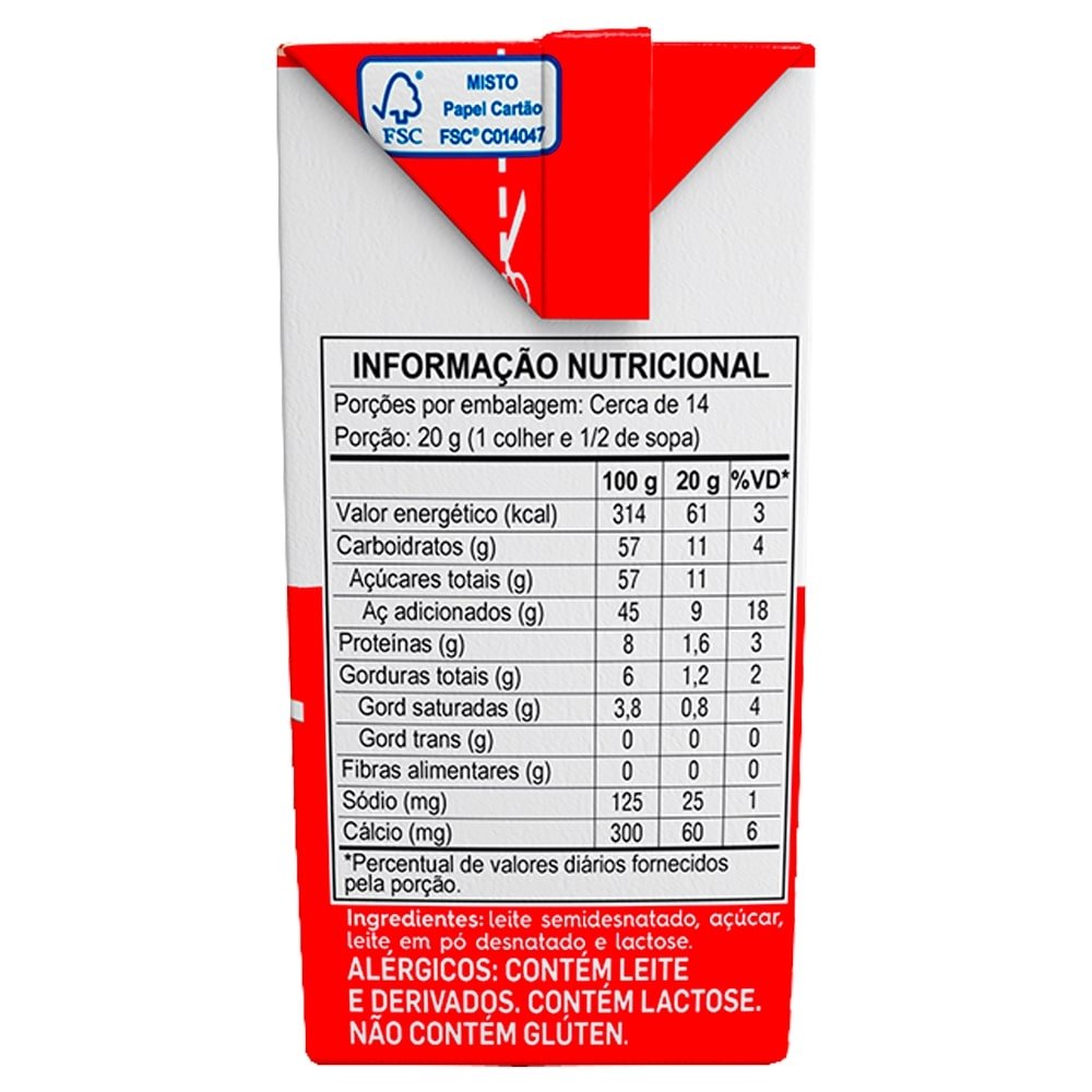 Leite Condensado Piracanjuba Tetra Pack 270g - Embalagem com 27 Unidades