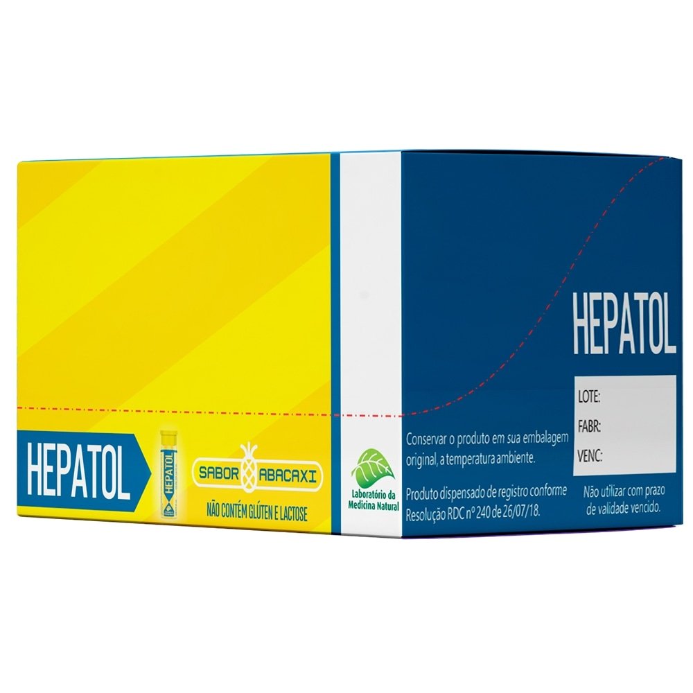 Hepatol Sabor Abacaxi 10ml - Embalagem com 30 Unidades