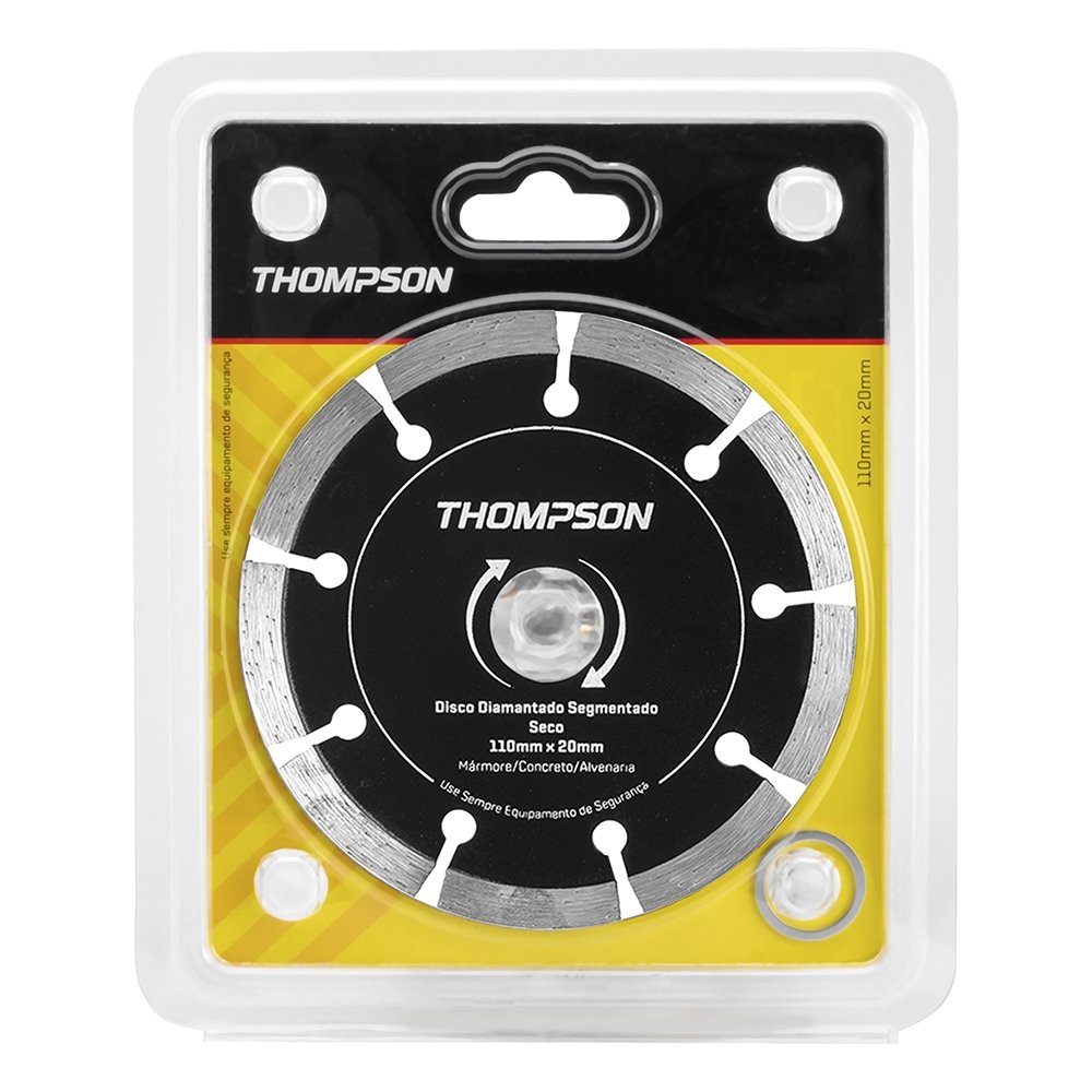 Disco Diamantado Thompson Segmentado, 180mm, 7 Polegadas