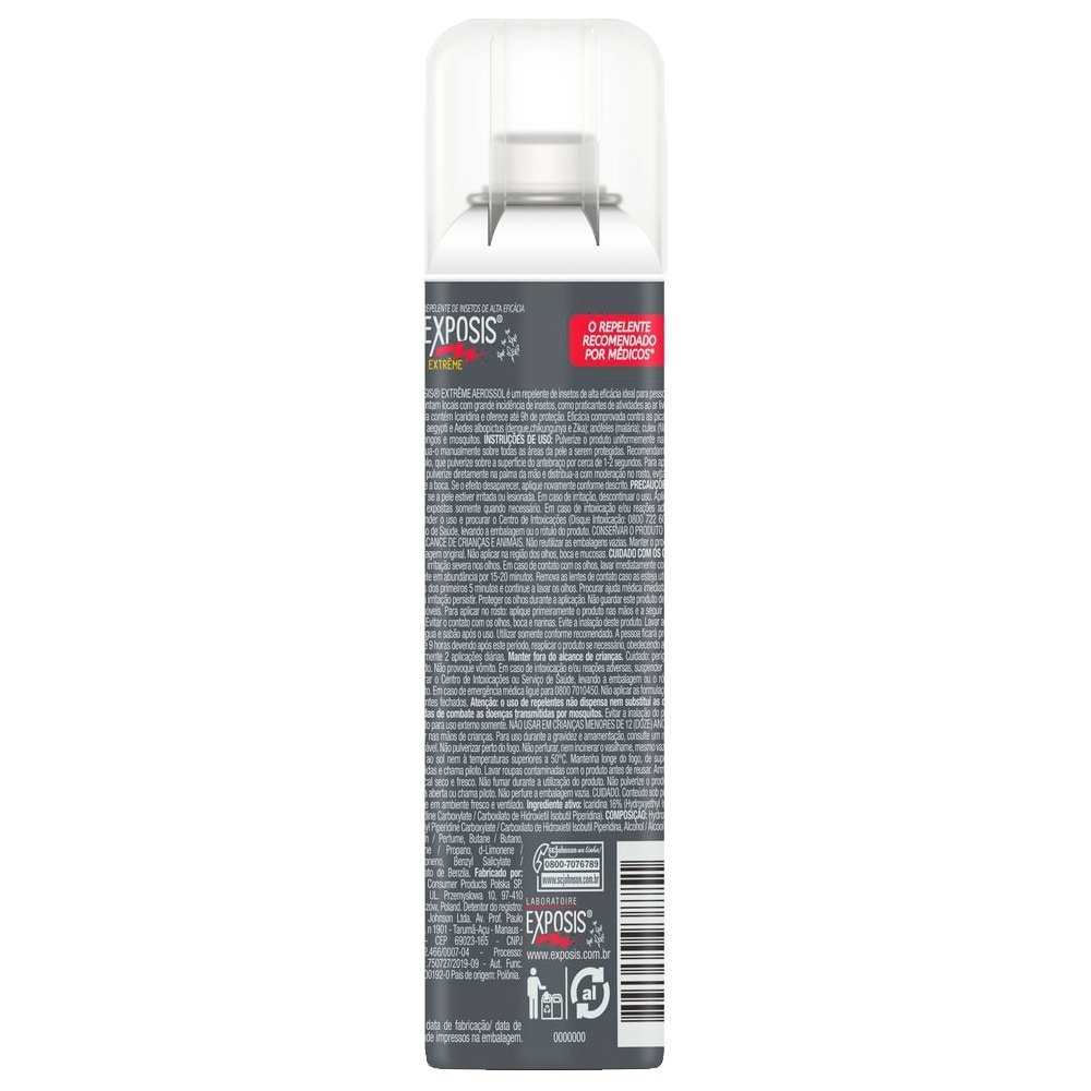 Repelente de Insetos Exposis Extreme Aerosol 100ml