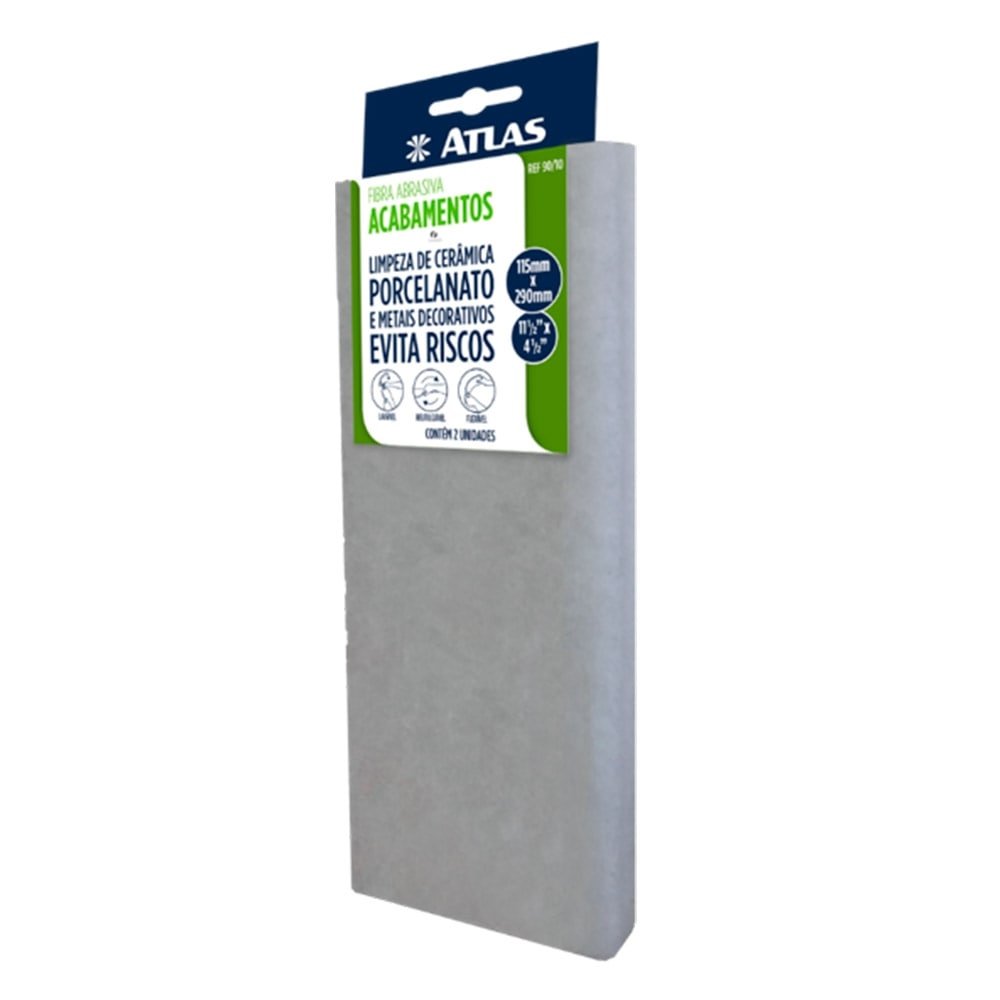Fibra para Limpeza Abrasiva AT95/10 Acabamentos, 115X290mm - 6 Embalagens com 2 Unidades