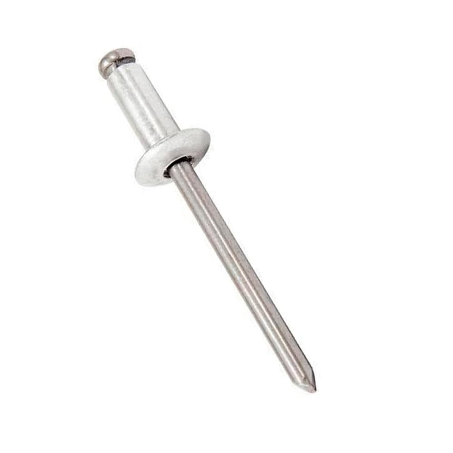 Rebite de Repuxo Jomarca J-319 em Alumínio 3,2x19mm Tubular Abaulado Zincado - Embalagem com 1000 Unidades