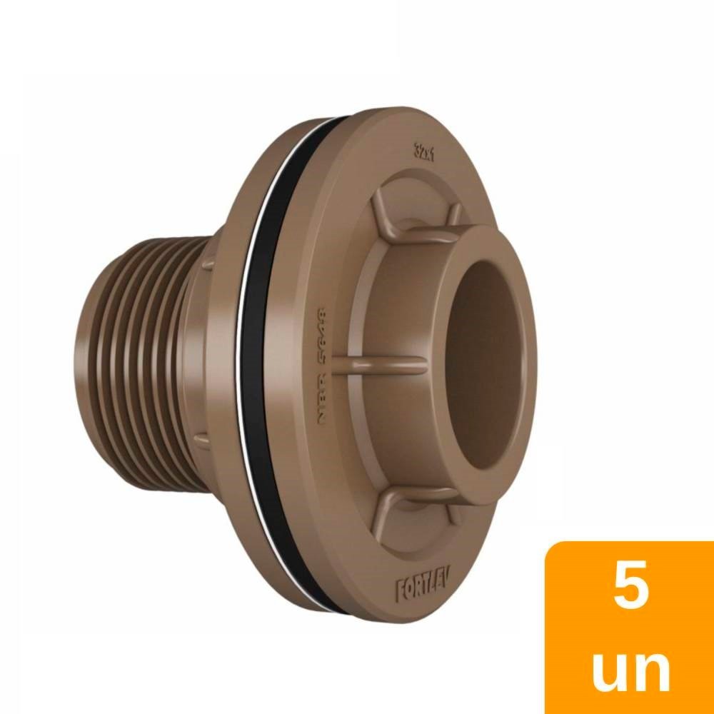 Adaptador Soldável Fortlev para Caixa D'água 50mmx1.1/2 - Embalagem com ...