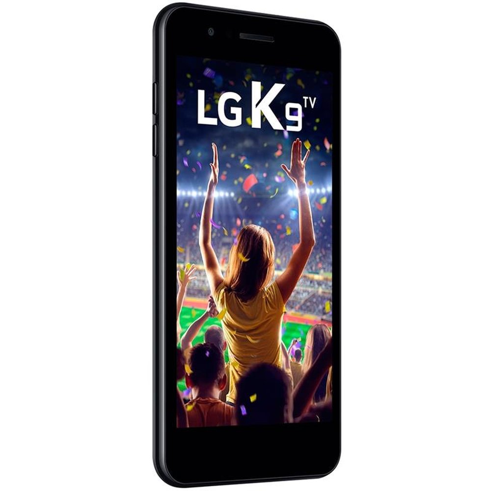 Smartphone LG K9 TV, Dual Chip, Preto, Tela 5", 4G+WiFi, Android 7.0, Câmera 8MP, 16GB, TV Digital