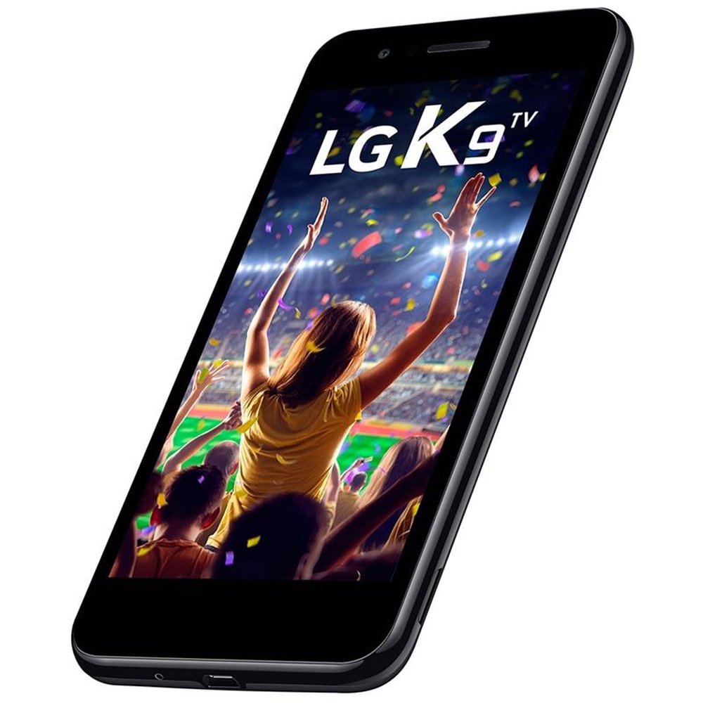 Smartphone LG K9 TV, Dual Chip, Preto, Tela 5", 4G+WiFi, Android 7.0, Câmera 8MP, 16GB, TV Digital