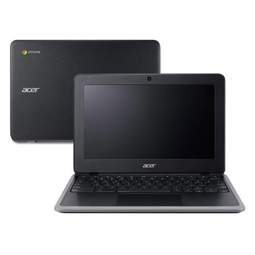 Notebook Acer Chromebook C733-C6M8, Intel Celeron N4000, 4GB, 32GB, Tela 11.6", Chrome OS, Preto