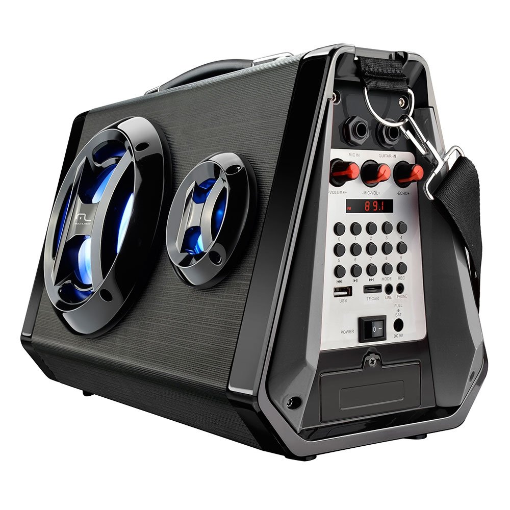 Caixa Amplificadora Multilaser SP217, USB, SD, Bluetooth, AUX, P2, MP3, Rádio FM ,Entrada para Microfone, 80W RMS