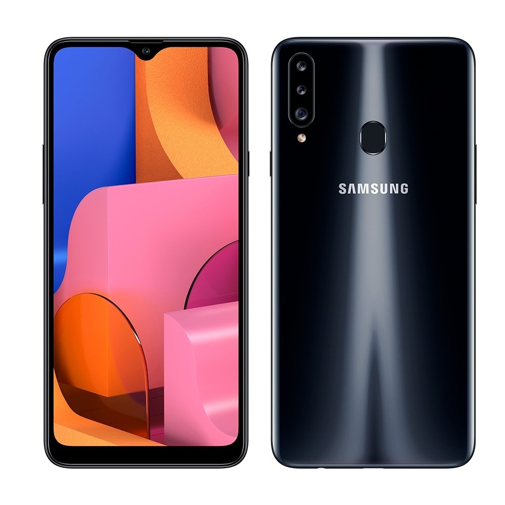 Smartphone Samsung Galaxy A20s, Preto, Tela 6.5", 4G+WI-Fi, Android 9, Câm Traseira 13+5+8MP e Frontal 8MP,3GB RAM, 32GB