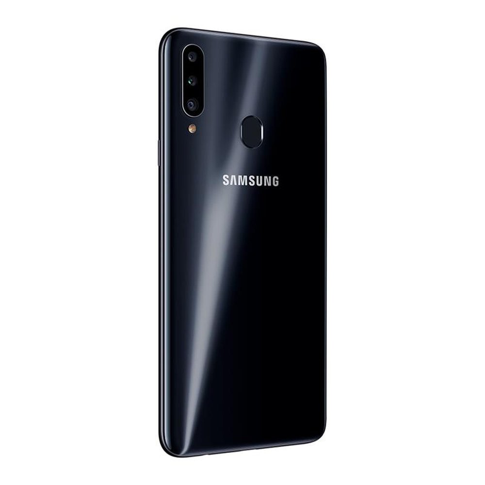 Smartphone Samsung Galaxy A20s, Preto, Tela 6.5", 4G+WI-Fi, Android 9, Câm Traseira 13+5+8MP e Frontal 8MP,3GB RAM, 32GB