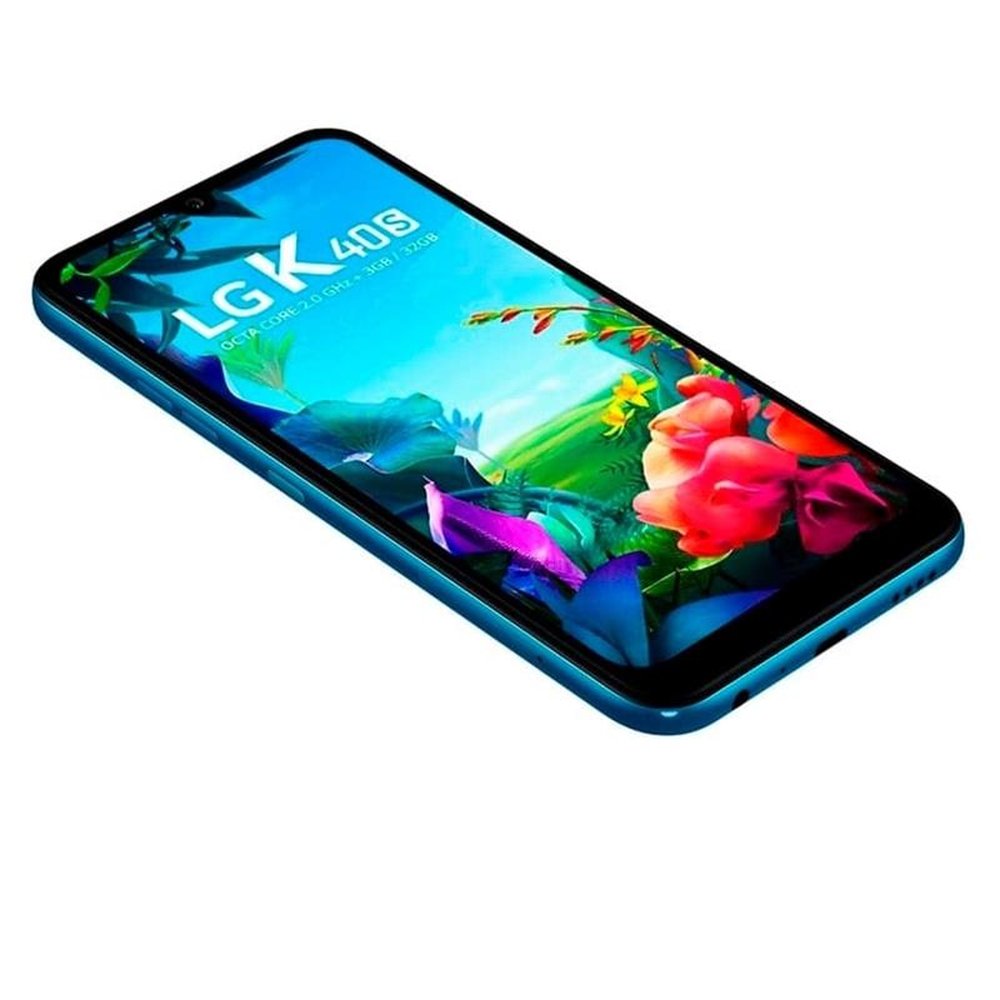 Smartphone LG K40S, Dual Chip, Azul, Tela 6,1", 4G+Wi-Fi, Android 9.0, Câmera Traseira 13MP+5MP e Frontal 13MP, 32GB