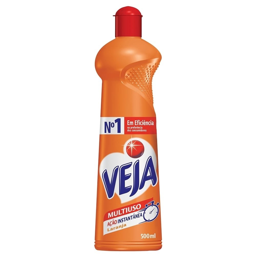 Veja Multi Uso Laranja 500ml - Embalagem com 24 Unidades