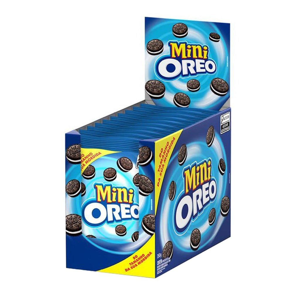 Biscoito Recheado Mini Oreo 35g - Caixa com 10 Unidades
