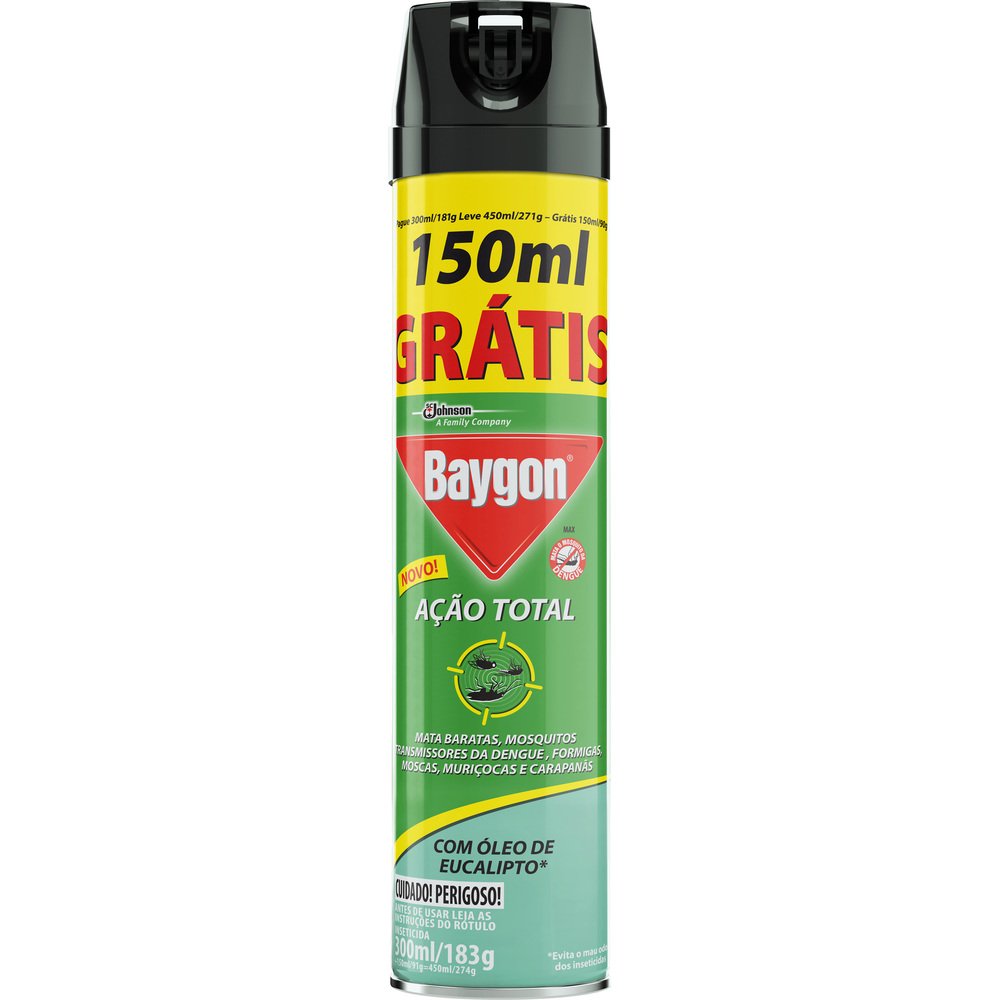 Inseticida Aerosol Eucalipto 450ml - 12 unidades - Baygon